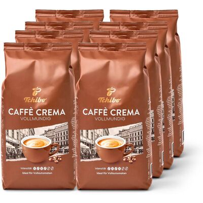 Tchibo Caffè Crema Vollmundig - Ganze Bohne - 8x1kg - Intensität 4/6 Tchibo Caffè Crema Vollmundig - Ganze Bohne - 8x1kg - Intensität 4/6