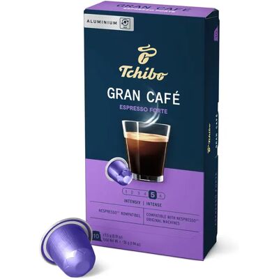 Tchibo - Gran Café Espresso Forte - 10 Kapseln - Intensität: 5/6 Tchibo - Gran Café Espresso Forte - 10 Kapseln - Intensität: 5/6