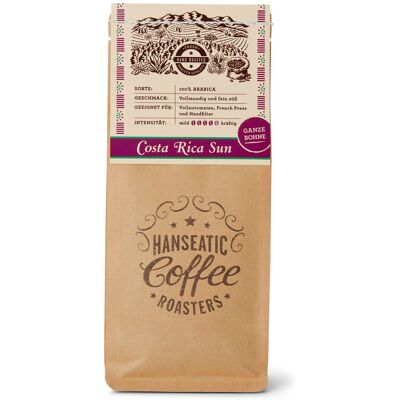 Hanseatic - Costa Rica Sun Filterkaffee - 250 g Ganze Bohne - Intensität: 4/6 Hanseatic - Costa Rica Sun Filterkaffee - 250 g Ganze Bohne - Intensität: 4/6
