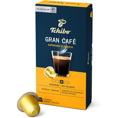 Tchibo - Gran Café Espresso Classico - 10 Kapseln - Intensität: 4/6 Tchibo - Gran Café Espresso Classico - 10 Kapseln - Intensität: 4/6