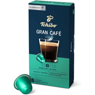 Tchibo - Gran Café Lungo - 10 Kapseln - Intensität: 3/6 Tchibo - Gran Café Lungo - 10 Kapseln - Intensität: 3/6