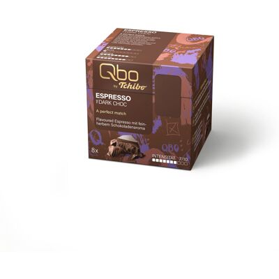 Qbo Flavoured Espresso Dark Choc - 8 Kapseln - Intensität: 7/10 Qbo Flavoured Espresso Dark Choc - 8 Kapseln - Intensität: 7/10
