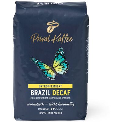 Tchibo Brazil Decaf Kaffee - 500 g Ganze Bohne - Mild Aromatisch Tchibo Brazil Decaf Kaffee - 500 g Ganze Bohne - Mild Aromatisch