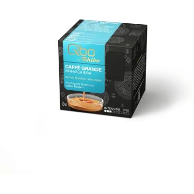 Qbo Caffè Grande Kirinyaga Baya - 8 Kapseln - Intensität: 3/10 Qbo Caffè Grande Kirinyaga Baya - 8 Kapseln - Intensität: 3/10