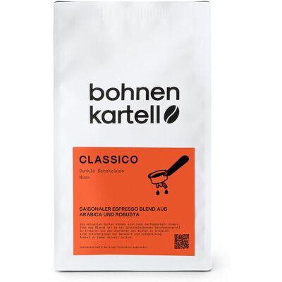 bohnenkartell - Classico Espresso - 250 g Ganze Bohne - Intensität: 5/6 bohnenkartell - Classico Espresso - 250 g Ganze Bohne - Intensität: 5/6