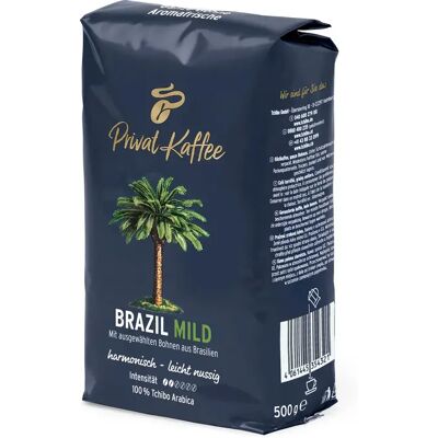 Tchibo - Privat Kaffee Brazil Mild – 500g Ganze Bohne - Intensität: 2/6 Tchibo - Privat Kaffee Brazil Mild – 500g Ganze Bohne - Intensität: 2/6