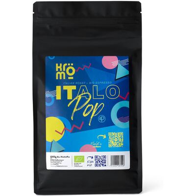 Kröm - Italo Pop Bio Espresso - 1 kg Ganze Bohne - Intensität: 6/6 Kröm - Italo Pop Bio Espresso - 1 kg Ganze Bohne - Intensität: 6/6