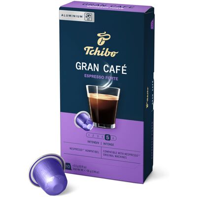 Tchibo - Gran Café Espresso Forte - 10 Kapseln - Intensität: 5/6 Tchibo - Gran Café Espresso Forte - 10 Kapseln - Intensität: 5/6