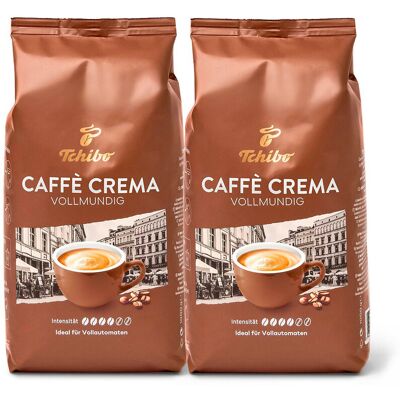 Tchibo - Caffè Crema Vollmundig - 2x1kg Ganze Bohne - Coffee Beans Tchibo - Caffè Crema Vollmundig - 2x1kg Ganze Bohne - Coffee Beans