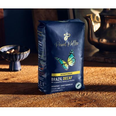 Tchibo - Privat Kaffee Brazil Decaf – 500g Ganze Bohne Kollo - Intensität: 2/6 Tchibo - Privat Kaffee Brazil Decaf – 500g Ganze Bohne Kollo - Intensität: 2/6