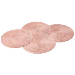 4 Platzsets - Tchibo - Rosé Polyester Rosé  unisex