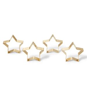 4 Serviettenringe - Tchibo - Gold Stahl   unisex