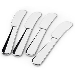 4 Buttermesser - Tchibo - Silber Stahl   unisex