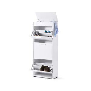 Schuhschrank mit Kippfächern - Tchibo - Silber Aluminium   unisex