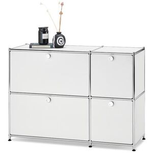 Sideboard »CN3« mit 4 Klappen - Tchibo - Weiss Aluminium   unisex