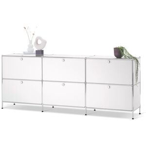 Sideboard »CN3« mit 6 Klappen - Tchibo - Weiss Aluminium   unisex