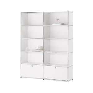 Regal »CN3« mit 2 Klappen - Tchibo - Weiss Aluminium   unisex