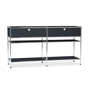 Konsole Metall »CN3« mit 2 Schubladen - Tchibo - Schwarz Aluminium Matt  unisex