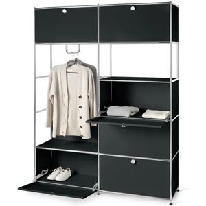 Systemschrank Metall »CN3« - Tchibo - Schwarz Aluminium Matt  unisex