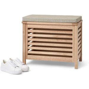 Tchibo - Massivholz-Sitztruhe mit Kissen - 60x36x50,5cm - grau - Holz / Polyester Tchibo - Massivholz-Sitztruhe mit Kissen - 60x36x50,5cm - grau - Holz / Polyester