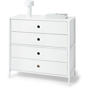 Tchibo - Kommode »Klaar« mit 4 Schubladen - 80x40x76,8cm - weiss - Stahl Tchibo - Kommode »Klaar« mit 4 Schubladen - 80x40x76,8cm - weiss - Stahl