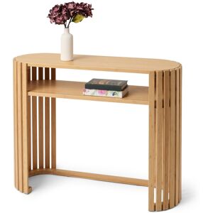 Tchibo - Konsole »Holt« aus Bambus mit Lamellenelmenten - 100x35x76cm - naturfarben - Bambusholz / Stahl Tchibo - Konsole »Holt« aus Bambus mit Lamellenelmenten - 100x35x76cm - naturfarben - Bambusholz / Stahl