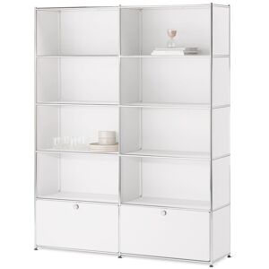 Tchibo - Regal »Cn3« mit 2 Klappen - 152x40x194,5cm - weiss - Stahl / Aluminium / Kunststoff Tchibo - Regal »Cn3« mit 2 Klappen - 152x40x194,5cm - weiss - Stahl / Aluminium / Kunststoff