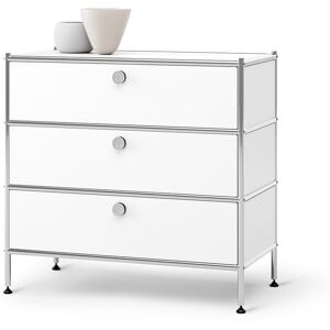 Tchibo - Kommode Metall »Cn3« mit 3 Schubladen - 77x40x73,5cm - weiss - Stahl / Aluminium / Kunststoff Tchibo - Kommode Metall »Cn3« mit 3 Schubladen - 77x40x73,5cm - weiss - Stahl / Aluminium / Kunststoff