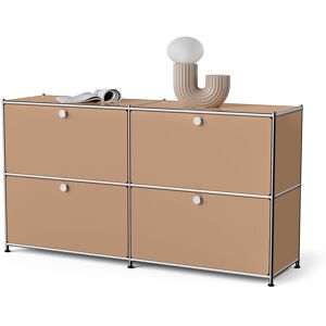 Tchibo - Metall-Sideboard »Cn3« mit 4 Klappenfächern - 152x40x82,5cm - braun - Stahl / Aluminium / Kunststoff Tchibo - Metall-Sideboard »Cn3« mit 4 Klappenfächern - 152x40x82,5cm - braun - Stahl / Aluminium / Kunststoff
