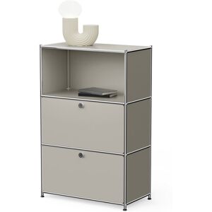 Tchibo - Kommode Metall »Cn3« mit 2 Klappenfächern - 77x40x120,5cm - hellgrau - Stahl / Aluminium / Kunststoff Tchibo - Kommode Metall »Cn3« mit 2 Klappenfächern - 77x40x120,5cm - hellgrau - Stahl / Aluminium / Kunststoff