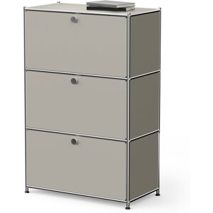 Tchibo - Kommode Metall »Cn3« mit 3 Klappenfächern - 77x40x120,5cm - hellgrau - Stahl / Aluminium / Kunststoff Tchibo - Kommode Metall »Cn3« mit 3 Klappenfächern - 77x40x120,5cm - hellgrau - Stahl / Aluminium / Kunststoff