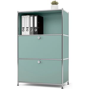 Tchibo - Kommode Metall »Cn3« mit 2 Klappenfächern - 77x40x120,5cm - chrom - Stahl / Aluminium / Kunststoff Tchibo - Kommode Metall »Cn3« mit 2 Klappenfächern - 77x40x120,5cm - chrom - Stahl / Aluminium / Kunststoff