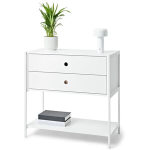 Tchibo - Kommode »Klaar« mit 2 Schubladen - 80x40x77cm - weiss - Stahl Tchibo - Kommode »Klaar« mit 2 Schubladen - 80x40x77cm - weiss - Stahl