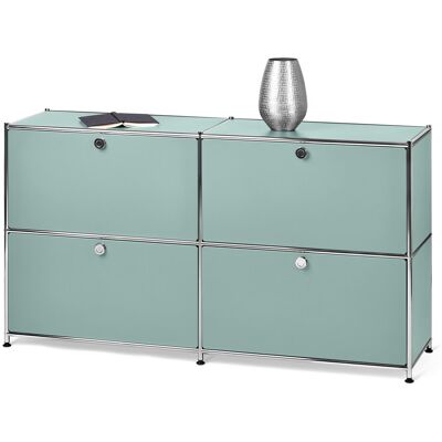 Tchibo - Sideboard Metall »Cn3« mit 4 Klappenfächern - 152x40x82,5cm - chrom - Stahl / Aluminium / Kunststoff Tchibo - Sideboard Metall »Cn3« mit 4 Klappenfächern - 152x40x82,5cm - chrom - Stahl / Aluminium / Kunststoff