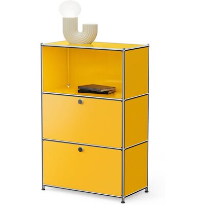 Tchibo - Kommode Metall »Cn3« mit 2 Klappenfächern - 77x40x120,5cm - chrom - Stahl / Aluminium / Kunststoff Tchibo - Kommode Metall »Cn3« mit 2 Klappenfächern - 77x40x120,5cm - chrom - Stahl / Aluminium / Kunststoff