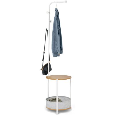 Tchibo - Garderobenständer - 41,5x38,5x172cm - braun - Stahl / Holz / Polyester Tchibo - Garderobenständer - 41,5x38,5x172cm - braun - Stahl / Holz / Polyester