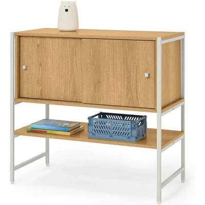 Tchibo - Kindersideboard »Grade« mit Schiebetüren - 80,3x40x76,8cm - silber - Tchibo - Kindersideboard »Grade« mit Schiebetüren - 80,3x40x76,8cm - silber -