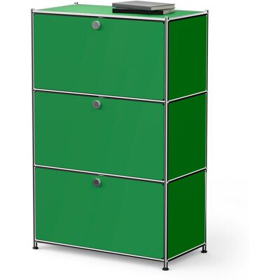 Tchibo - Kommode Metall »Cn3« mit 3 Klappenfächern - 77x40x120,5cm - chrom - Tchibo - Kommode Metall »Cn3« mit 3 Klappenfächern - 77x40x120,5cm - chrom -