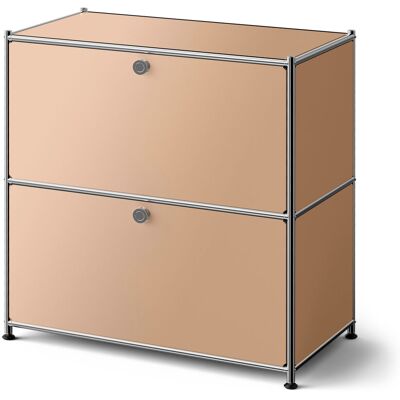 Tchibo - Niedrige Metall-Kommode »Cn3« mit Klappenfächern - 77x40x82,5cm - braun - Tchibo - Niedrige Metall-Kommode »Cn3« mit Klappenfächern - 77x40x82,5cm - braun -