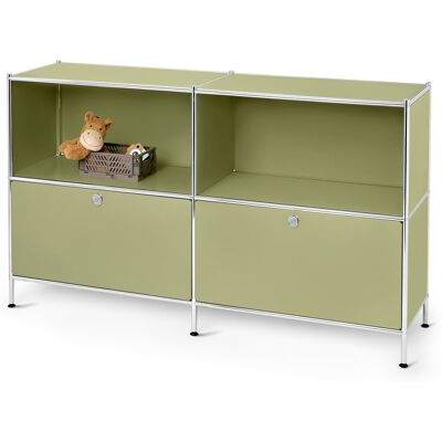 Tchibo - Sideboard Metall »Cn3 Kids« mit 2 Schubladen - 152x40x89,5cm - chrom - Tchibo - Sideboard Metall »Cn3 Kids« mit 2 Schubladen - 152x40x89,5cm - chrom -