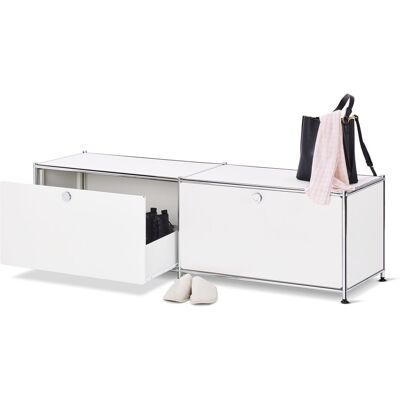 Tchibo - Lowboard Metall »Cn3« mit Schubladen - 152x40x44,5cm - weiss - Tchibo - Lowboard Metall »Cn3« mit Schubladen - 152x40x44,5cm - weiss -