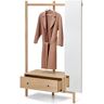 Garderobe mit Spiegel - Tchibo - Schwarz Holz   unisex