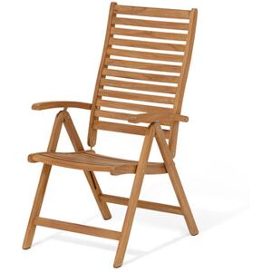 Teak-Hochlehner mit verstellbarer Rückenlehne - Tchibo - Naturfarben Holz Teak  unisex