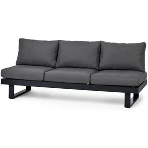 Premium-2-in-1-Sofa-Liege mit Sunbrella®-Stoff - Tchibo - Schwarz Aluminium   unisex