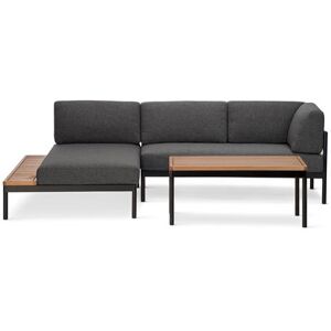 Lounge-Ecke »Elin« mit Premium-Komfort-Kissen - Tchibo - Anthrazit Aluminium   unisex