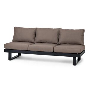 Premium-2-in-1-Sofa-Liege mit Sunbrella®-Stoff - Tchibo - Schwarz Aluminium   unisex