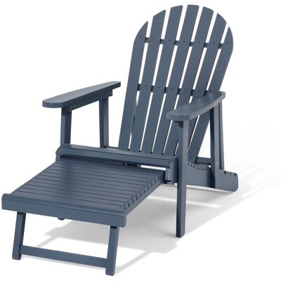 Tchibo - Adirondack Relax-Sessel mit ausziehbarer Fusslehne - 97x69x82,3cm - blau - Akazienholz / Stahl / Polypropylen Tchibo - Adirondack Relax-Sessel mit ausziehbarer Fusslehne - 97x69x82,3cm - blau - Akazienholz / Stahl / Polypropylen