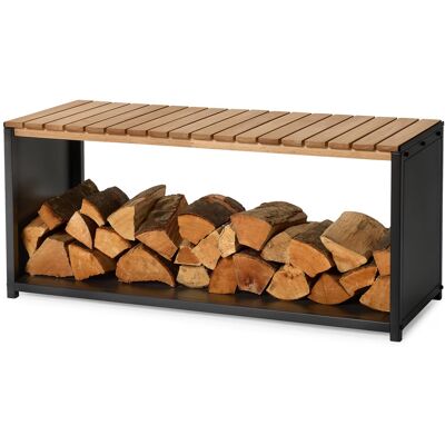 Tchibo - Kaminholzbank - 110x41x48cm - schwarz - Tchibo - Kaminholzbank - 110x41x48cm - schwarz -