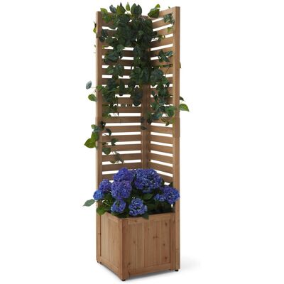 Tchibo - 2-in-1-Sichtschutz-Pflanzkasten-Modul - 44x44x180cm - schwarz - Holz / Stahl / Polyethylen Tchibo - 2-in-1-Sichtschutz-Pflanzkasten-Modul - 44x44x180cm - schwarz - Holz / Stahl / Polyethylen