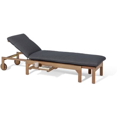 Tchibo - Ausziehbare Gartenliege »Fleksibel« mit komfortabler Premium-Auflage - 215x65x36,5cm - anthrazit - Akazienholz / Polyester / Polyurethan Tchibo - Ausziehbare Gartenliege »Fleksibel« mit komfortabler Premium-Auflage - 215x65x36,5cm - anthrazit - Akazienholz / Polyester / Polyurethan